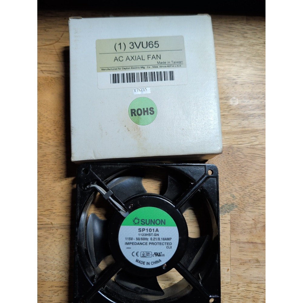 For SUNON SP101A 1123HBT.GN Aluminum frame chassis fan 115V 120*120*38MM